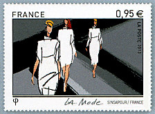 Timbre: La mode - Singapour / France 