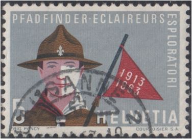 Timbre: 50 ans de la confederation des eclaireurs
