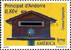Timbre: 100 ans Union Postale des Am&eacute;riques - UPAEP