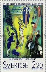 Timbre: Centenaire de la naissance du peintre Nils von Dardel