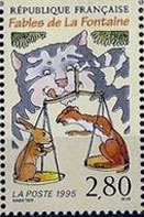 Timbre: La Fontaine, Le chat la belette et le petit lapin