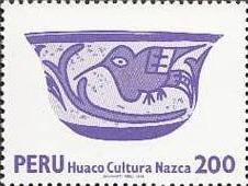 Timbre: Bol décoré de culture nazca
