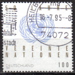 Timbre: 50 ans de l'O N U