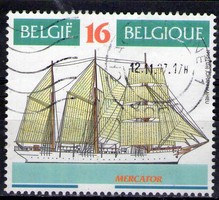 Timbre: Voilier Mercator, Belgique