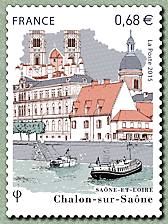 Timbre: Chalon-sur-Sa&ocirc;ne - Sa&ocirc;ne-et-Loire