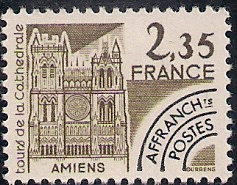Timbre: Tours de la cath&eacute;drale d'Amiens