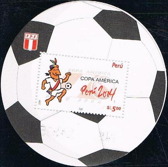 Timbre: Football, Coupe America 2004 au Pérou, mascotte