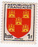 Timbre: Armoiries du Poitou
