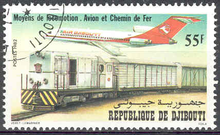 Timbre: Avion et chemin de fer