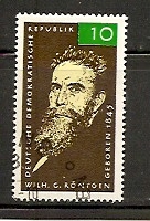 Timbre: Wilhelm Conrad R&ouml;ntgen