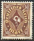 Timbre: Cor postal bicolore (filigrane B) 