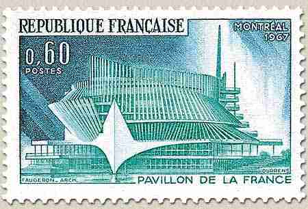Timbre: Pavillon de la France