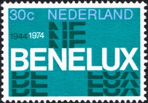 Timbre: 30&egrave;me anniversaire du Benelux