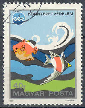 Timbre: Protection environnement - Poissons