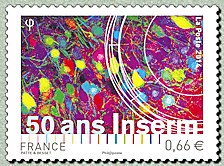 Timbre: 50 ans Inserm