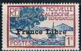 Timbre: TIMBRES DE 1928-39 SURCHARGE "France Libre"