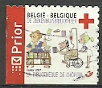Timbre: Dessin humoristique d'un malade