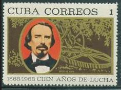 Timbre: Centenaire de... révolution. Antonio Maceo