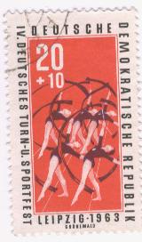 Timbre: 4e festival de gymnastique
