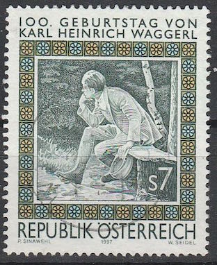 Timbre: Centenaire de la naissance de Karl Heinrich, &eacute;crivain