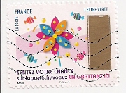 Timbre: Timbre de v&oelig;ux : Moulin &agrave; vent (non gratt&eacute;)