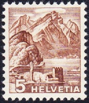 Timbre: Le Pilate , vue depuis Stansstad