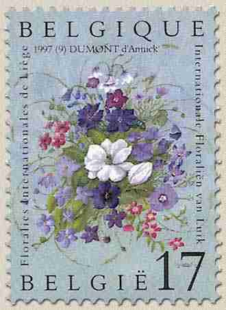 Timbre: Floralies internationales de Li&egrave;ge