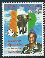 Timbre: 40e anniv. de l'indépendance