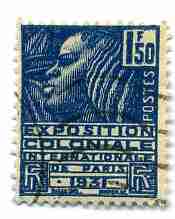Timbre: Exposition coloniale de Paris 1931