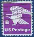 Timbre: US Postage B violet