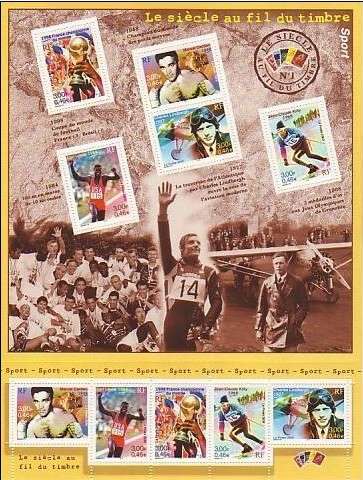 Timbre: Le si&egrave;cle au fil du timbre - Sport n&deg;1
