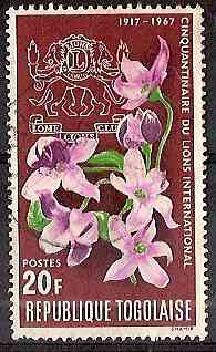 Timbre: 50 ans du Lions International