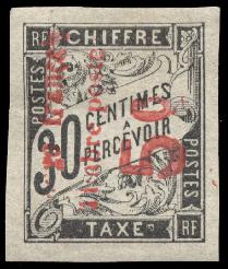 Timbre: Timbre taxe des colonies surcharg&eacute;