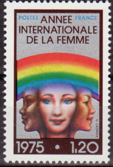 Timbre: Annee internationale de la Femme 1857