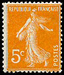 Timbre: Type semeuse fond plein