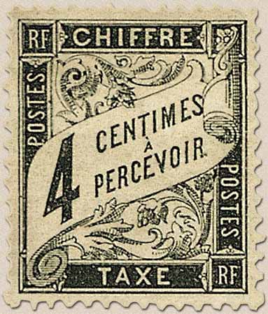 Timbre:  Type Duval.