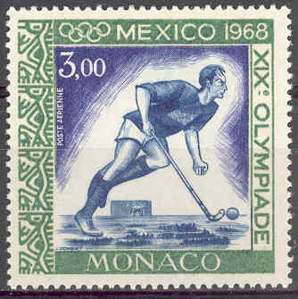 Timbre: Jeux olympiques de Mexico : hockey
