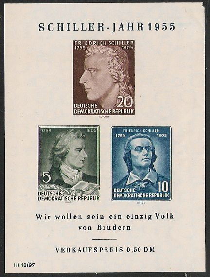 Timbre: Mort de Schiller