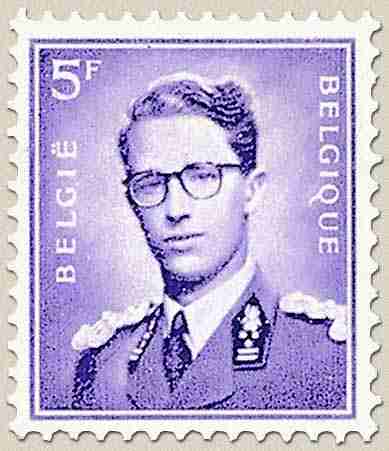Timbre: Baudouin Ier, type Marchand