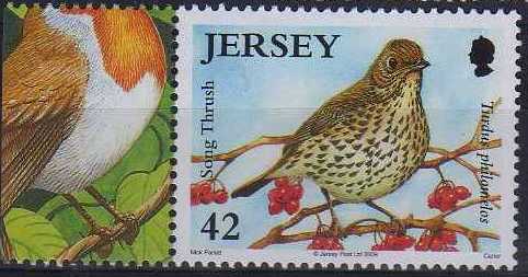 Timbre: Oiseau chanteur, grive musicienne, 42p