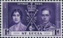 Timbre: Couronnement de George VI