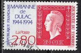 Timbre: Journ&eacute;e du timbre 1994 : Marianne de Dulac.