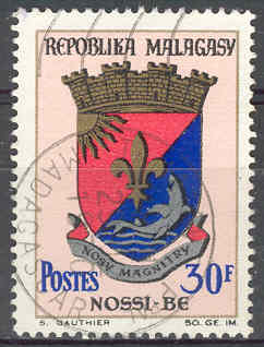 Timbre: Armoiries Nossi-B&eacute;