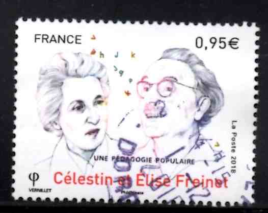 Timbre: C&eacute;lestin et Elise FREINET