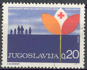 Timbre: BIENFAISANCE Semaine de la Croix-Rouge