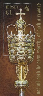 Timbre: 350&egrave; Anniv.de la Masse Royale du Bailli de Jersey, bloc