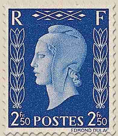 Timbre: Marianne de Dulac (type II)