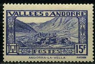 Timbre: Andorre-la-Vieille