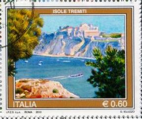 Timbre: Tourisme: Les Iles Tremiti 
