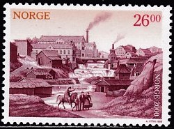Timbre: Industrialisation, moulins, chutes d'eau